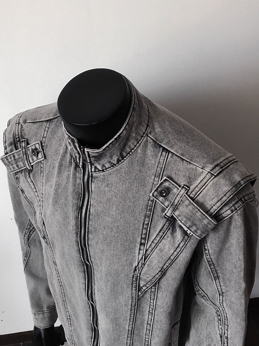 ReddaChic 2000s Distressed Men - مراجعة Patchwork Jean Jacket وسعره
