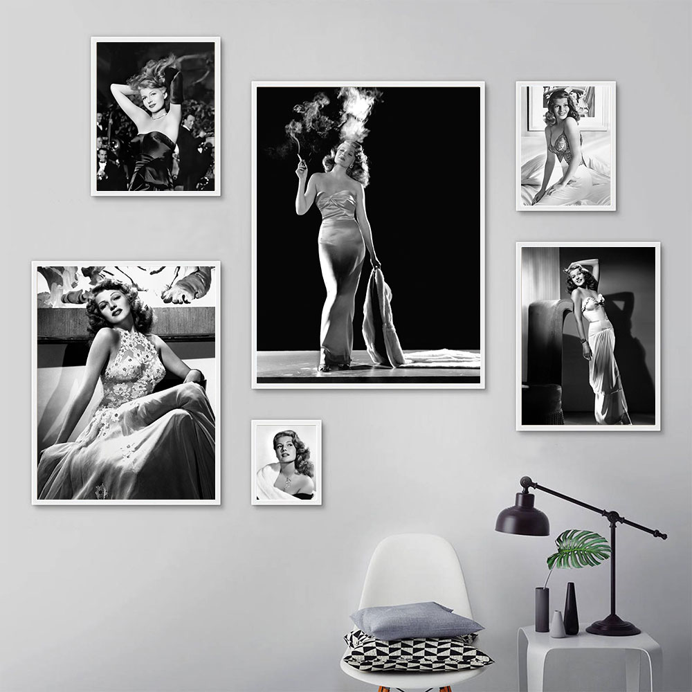 Rita Hayworth Poster,Black and - مراجعة Vintage Fashion Sketches وسعره