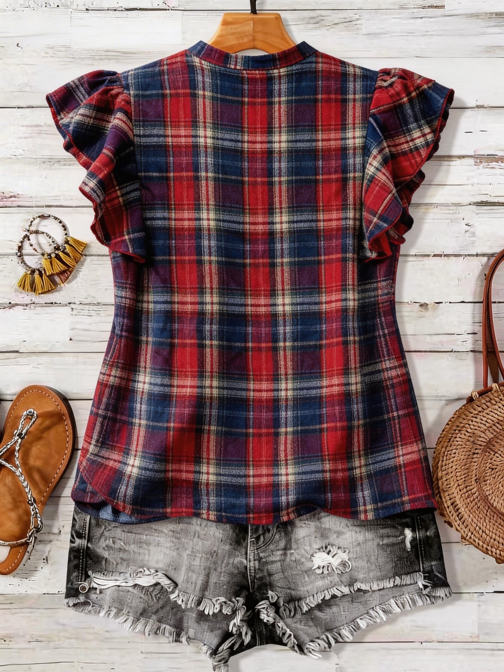 plus Size Retro round Neck Pri - مراجعة Vintage Fashion Jersey وسعره