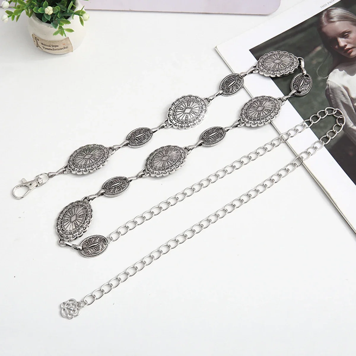2025 New Fashion Vintage Oval  - مراجعة Vintage Fashion Style Female وسعره