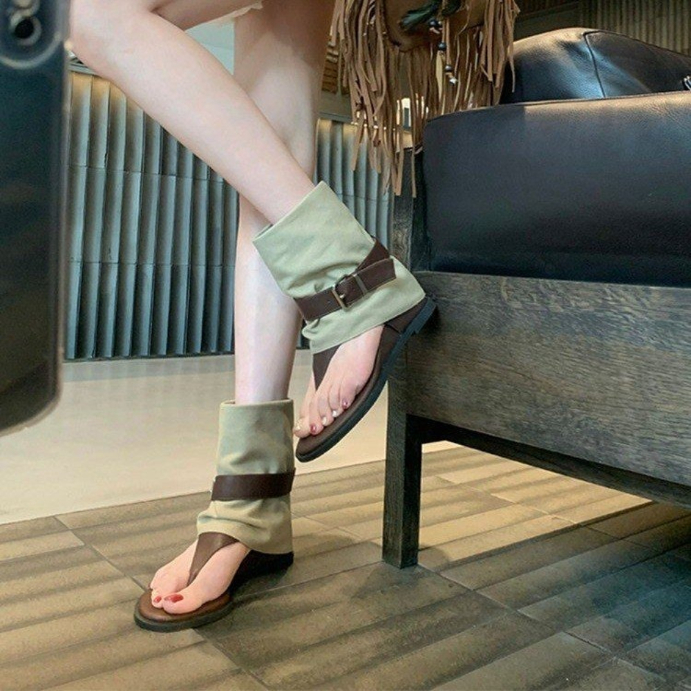 Vintage Color Block Toe Ring S - مراجعة Vintage Fashion Boots وسعره