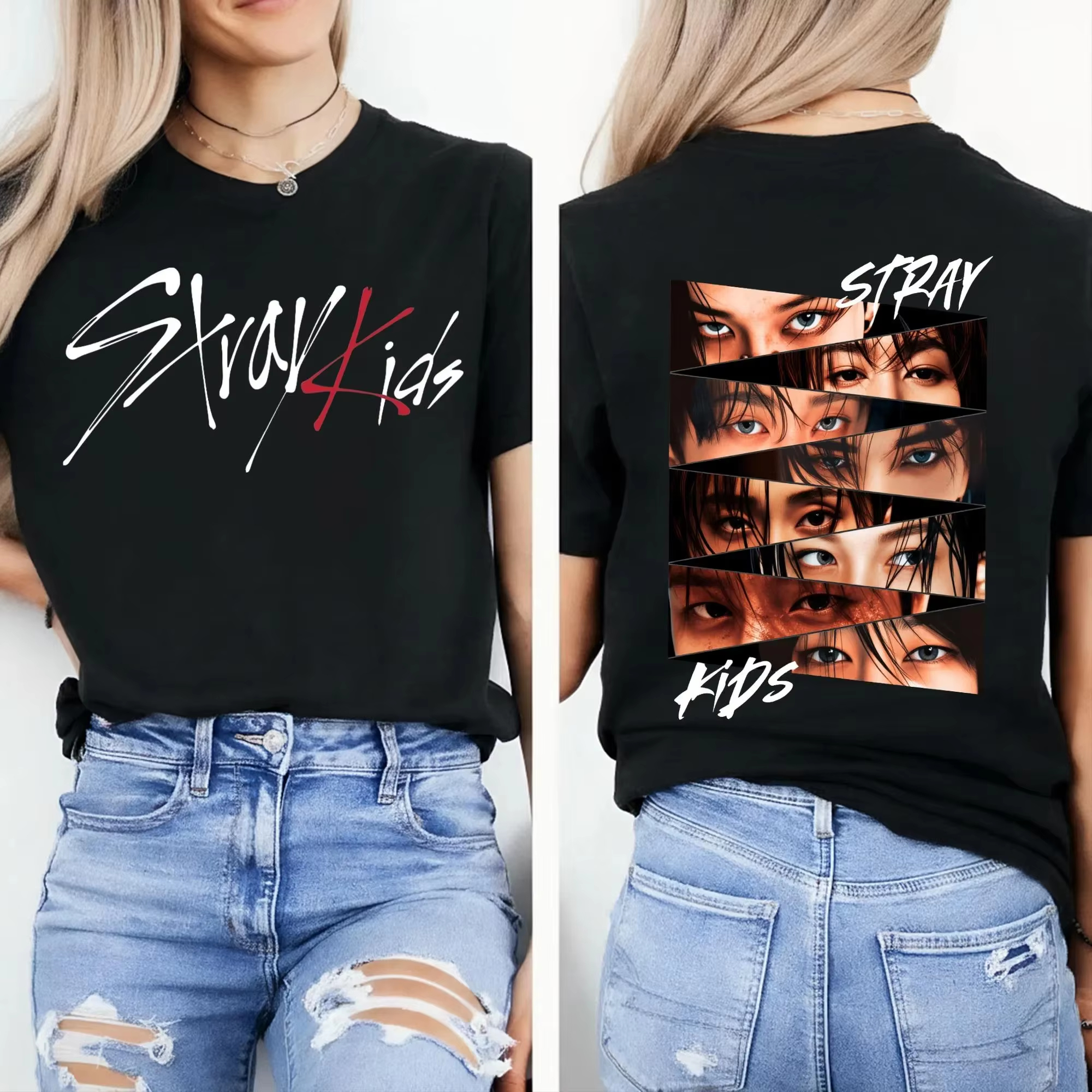 2026 Summer KPop Stray Kids Ey - مراجعة Vintage Fashion Collage وسعره