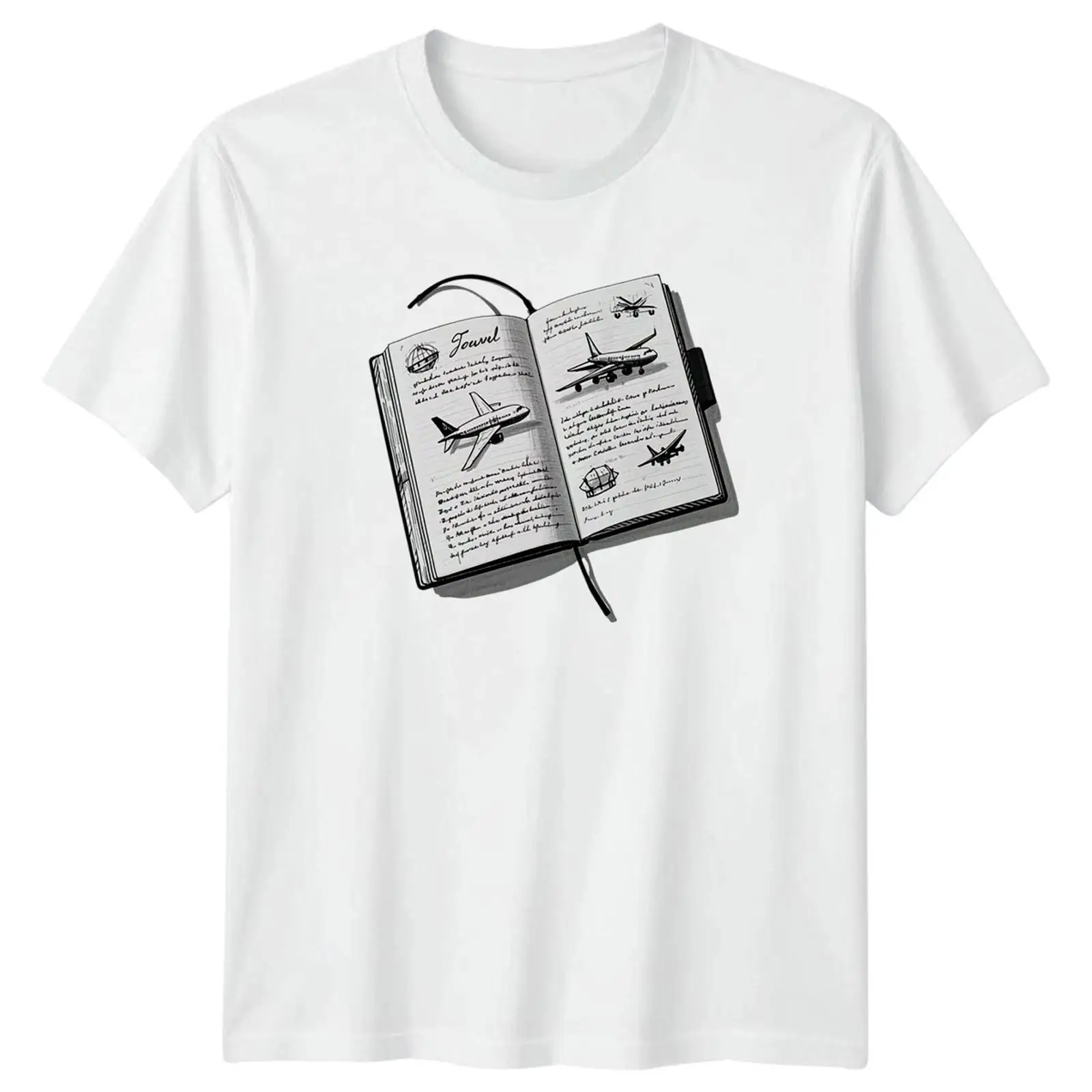 Travel Journal Sketch T Shirt  - مراجعة Vintage Fashion Sketches وسعره