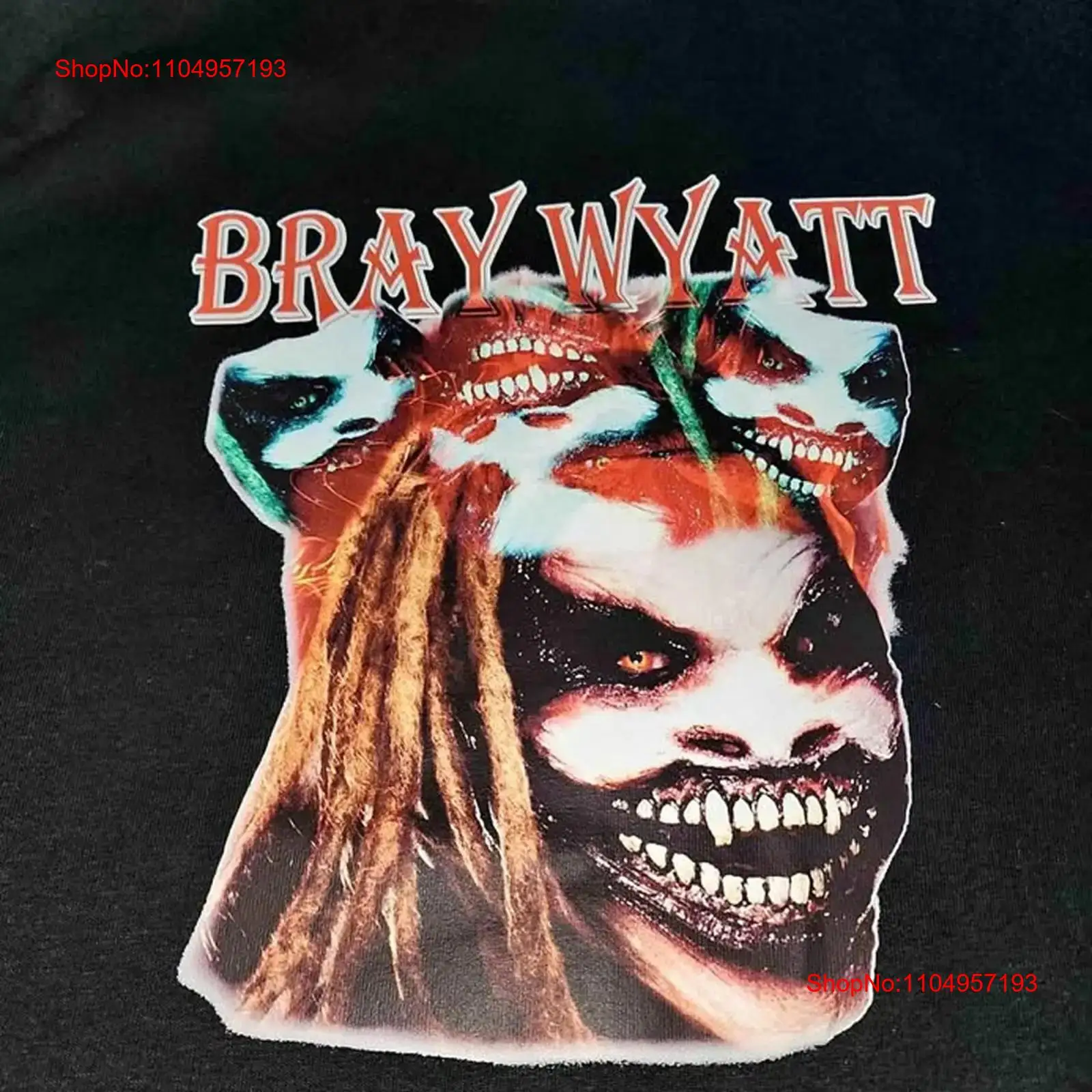 Bray Wyatt collage black T shi - مراجعة Vintage Fashion Collage وسعره