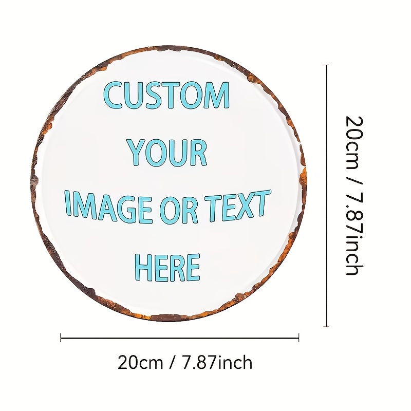 Custom Round Metal Tin Sign, P - مراجعة Vintage Fashion Plates وسعره